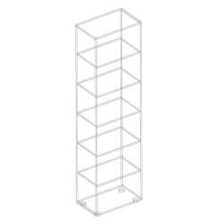 Стеллаж (вариант 2) 600, МС "Анита", (Винтерберг)