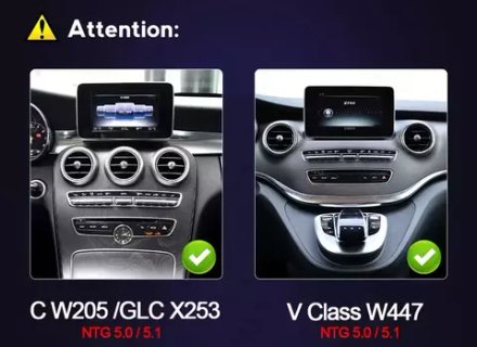 Магнитола Mercedes-Benz V-класс W447 2014-2019 NTG 5.0/5.1 - Carmedia MKD монитор 10.25", Android 11, 6Гб+128Гб, CarPlay, SIM-слот