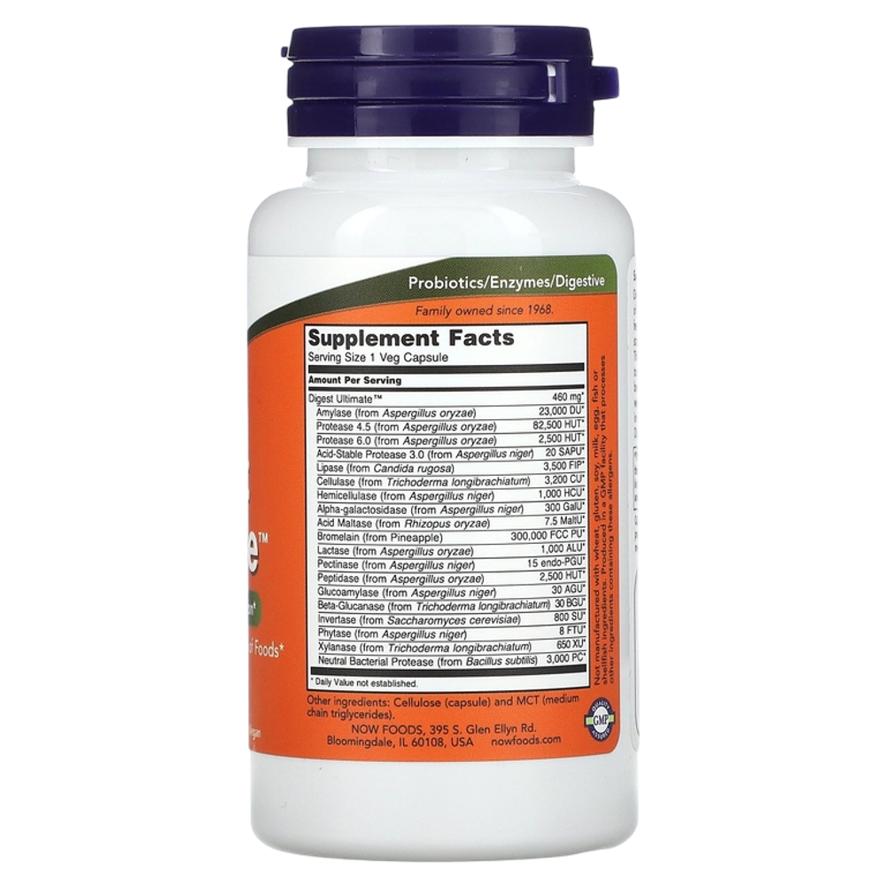 Now Foods Digest Ultimate 60 Veg Caps , Ферменты для пищеварения