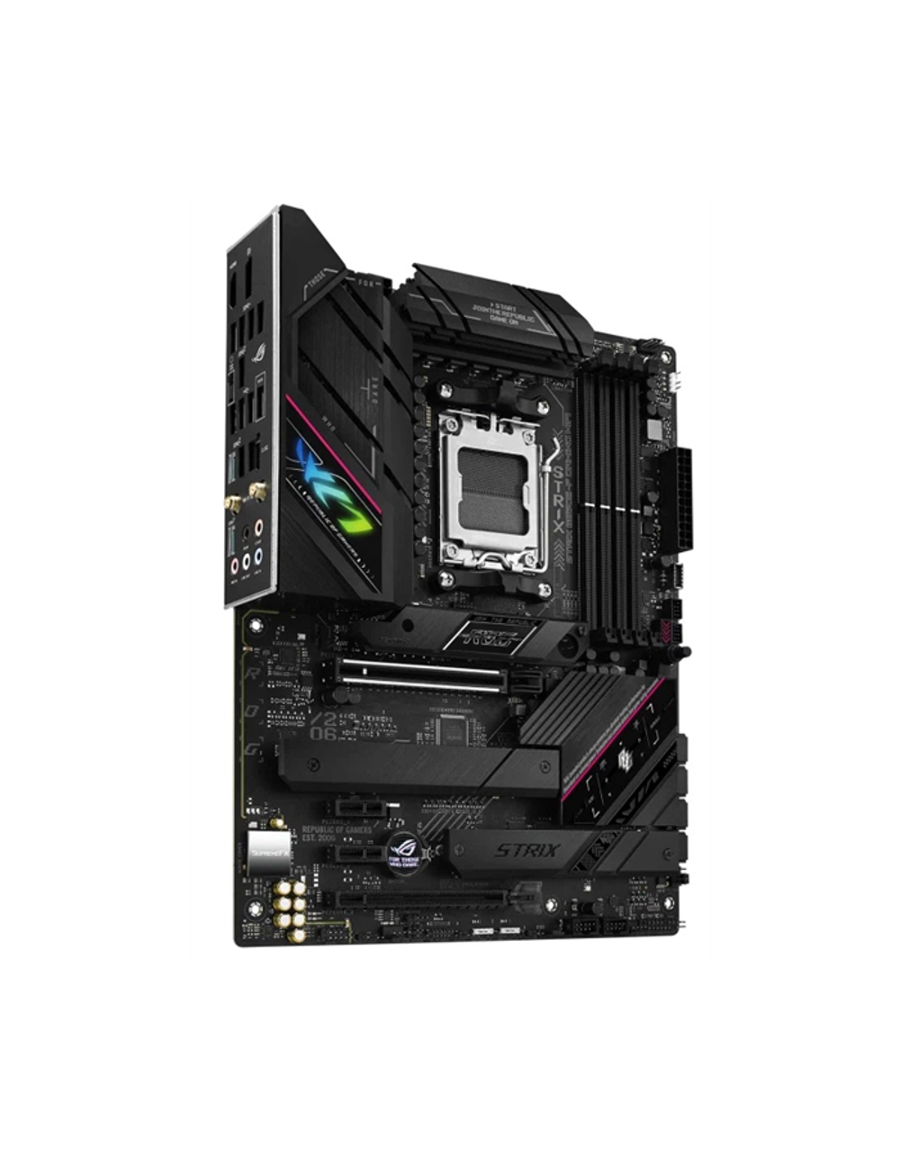 ASUS ROG STRIX B650E-F GAMING WIFI, AM5, B650, 4*DDR5, 4*SATA, 3*M.2, 6*USB 3.2, 4*USB 2.0, Type-C, 2*PCIx16, 2*PCIx1, DP+HDMI, ATX; 90MB1BQ0-M0EAY0