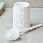 Ерш для туалета с подставкой "Раттан", цвет микс