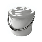 Ведро "Etna" круглое с крышкой с носиком для слива 9л (серый)