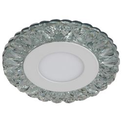 DK LED 16 SL/WH Светильник ЭРА светодиодный круглый белая подсветка 3+3W прозрачный/белый | Встраиваемые LED светильники