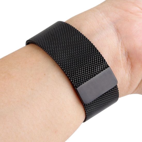 Умные часы Apple Watch 42мм из стали «чёрный космос», миланский браслет «чёрный космос» MNQ12