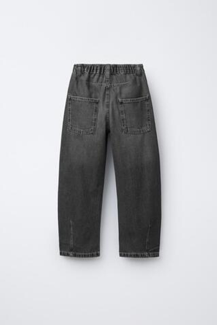 ZARA ДЖИНСЫ RELAXED BALLOON, МЯГКИЙ СЕРЫЙ