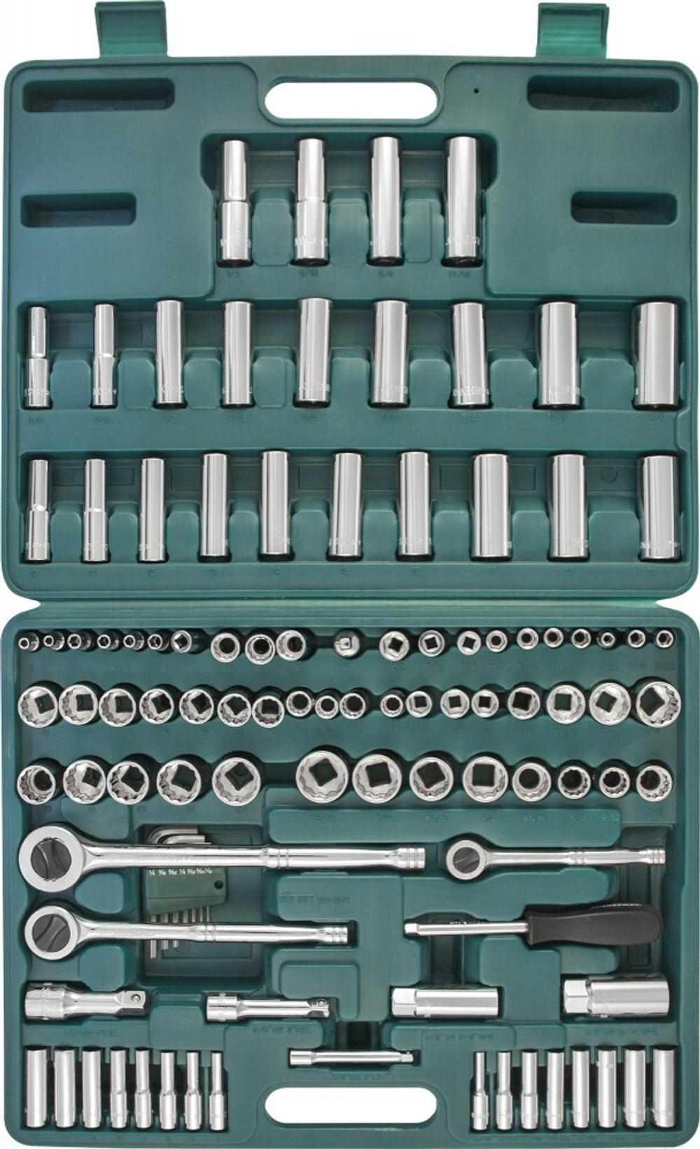 S05H48107S Набор инструмента универсальный 1/4", 3/8" и 1/2"DR, 107 предметов