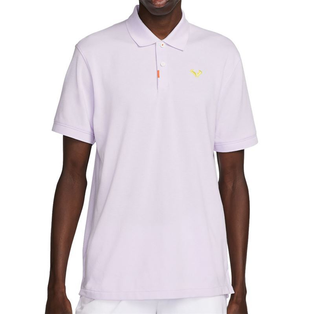 Мужское теннисное поло Nike Rafa Slim Polo - violet frost/yellow strike