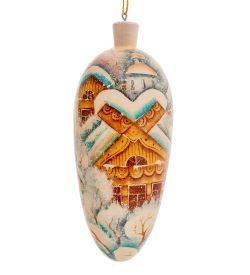 РД- 10/ 3 Елоченая игрушка «Влюбленные» художественная роспись