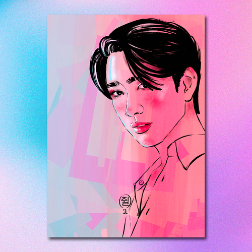 Арт принт / monsieur_julesl / GOT7 / Jinyoung #1