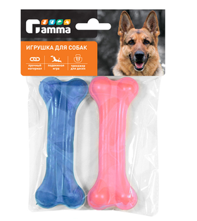 Игрушка для собак из резины "Кость литая №3", 130мм, (уп.2шт), Gamma