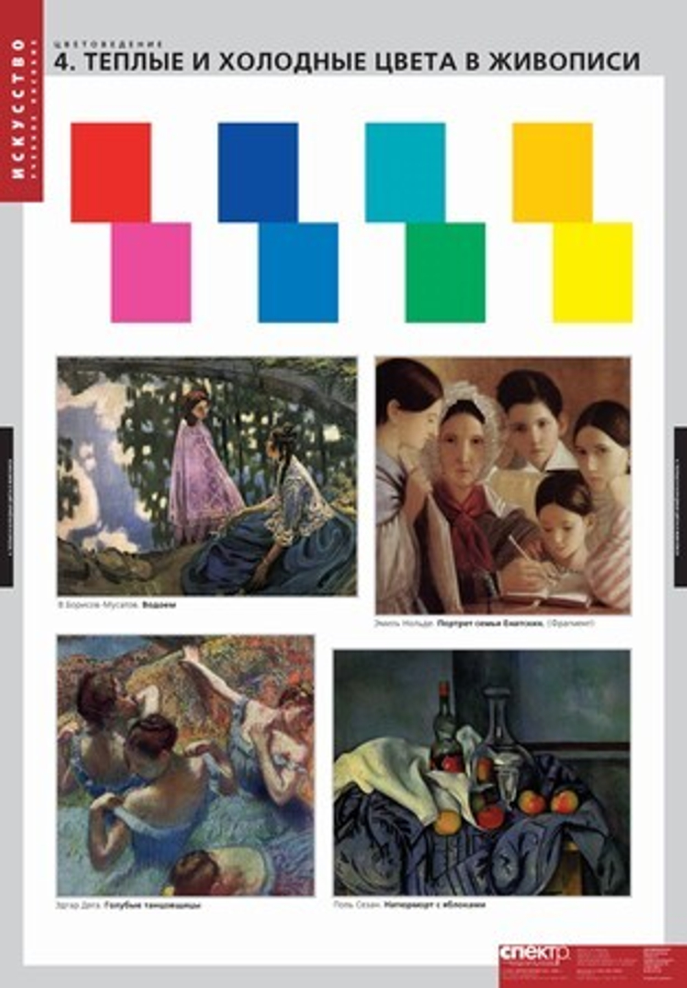 Комплект таблиц "Цветоведение" (18 таб)