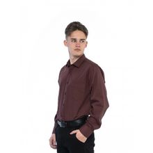 Темно-бордовая сорочка для старшеклассника IMPERATOR