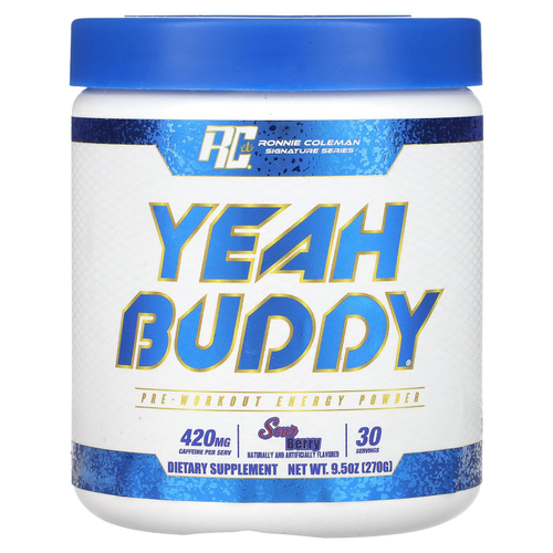Ronnie Coleman, Signature Series, Yeah Buddy, энергетический порошок перед тренировкой, с кислинкой, 270 г (9,5 унции)
