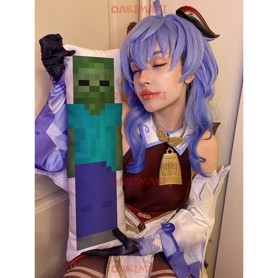 Мини дакимакура Зомби Майнкрафт | Minecraft арт. M1222, 60х20 см