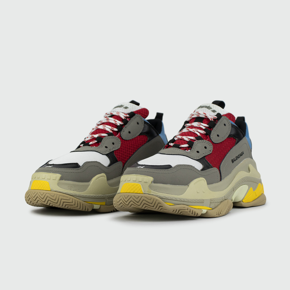 Кроссовки Balenciaga Triple S Grey / Red / Blue / Yellow