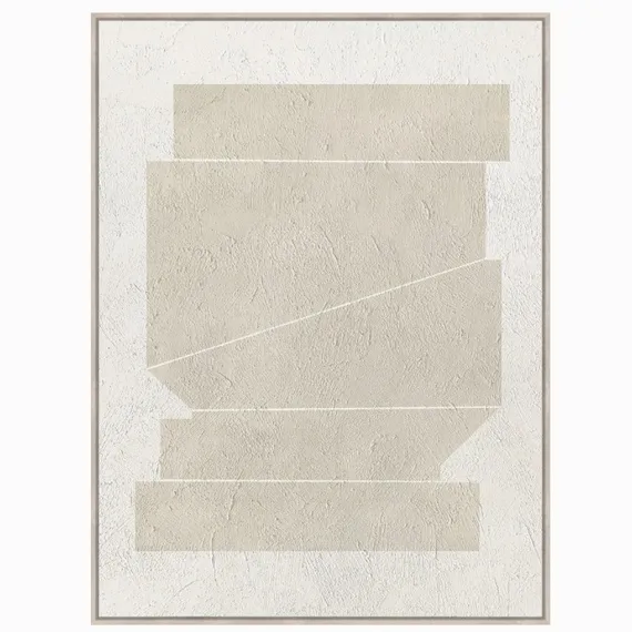 Постер Purity geometric 120х90 см, бежевый, белый