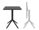 Стол пластиковый складной Siesta Contract Sky Folding Table 60, черный