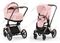 Детская коляска Cybex Priam IV 2 в 1 Peach Pink шасси Rosegold