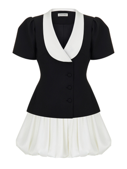 Жакет Odri с белым воротником, черный