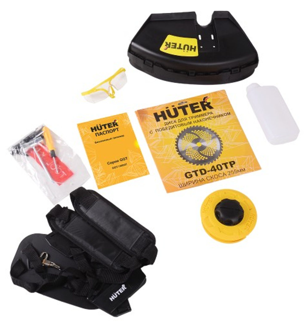 Мотокоса HUTER GGT-15004Т четырехтактный Катушка «Easy Load» + Диск 40ТР 70/2/50