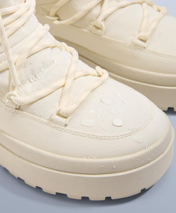 OYSHO Нейлоновые ботинки на шнуровке для après-ski, экрю