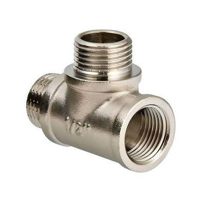 Тройник никелированный, переходной ViEiR 3/4" ВР/НР/НР, / TFHHN444