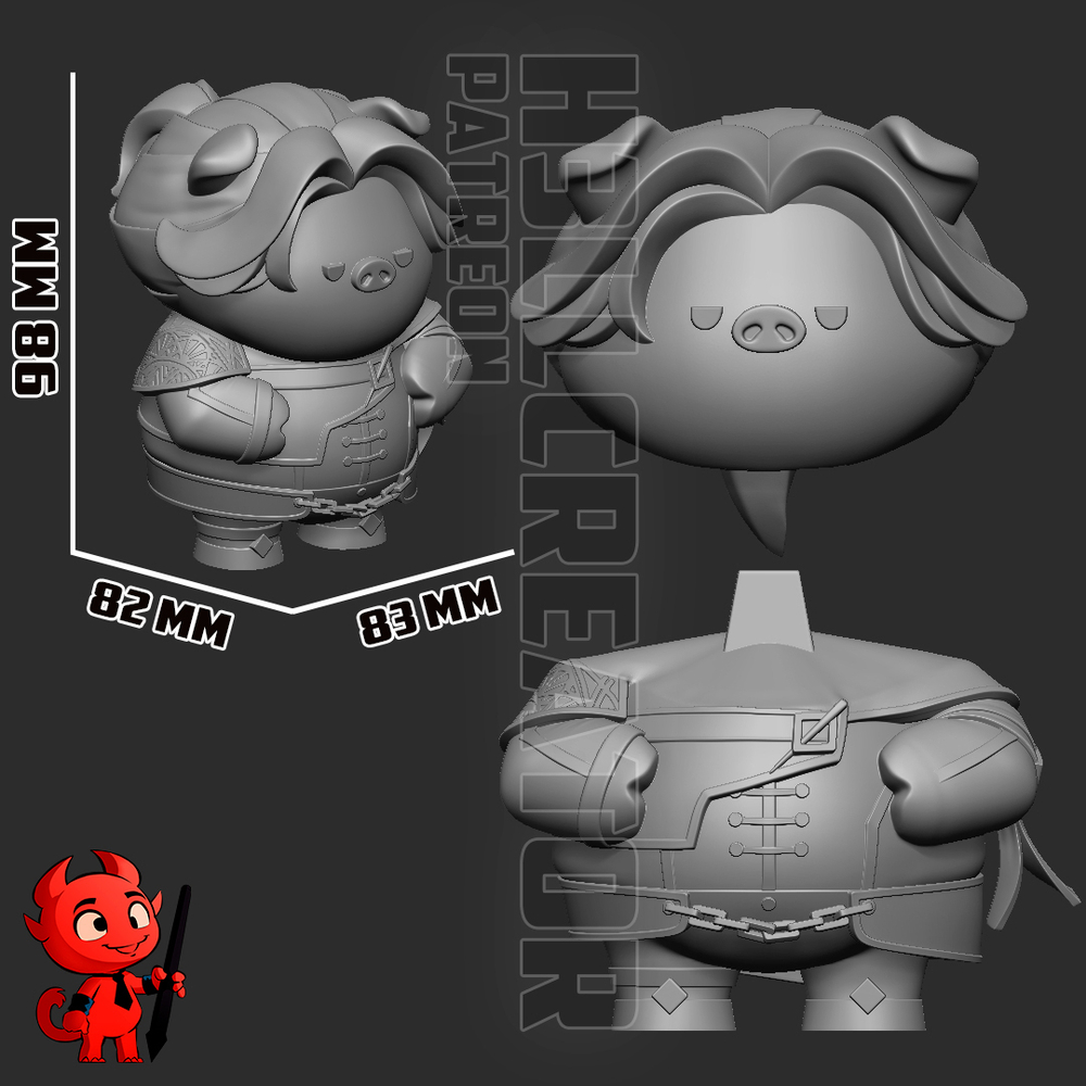 Фигурка Чиби пиг маэль Clair Obscur: Expedition 33