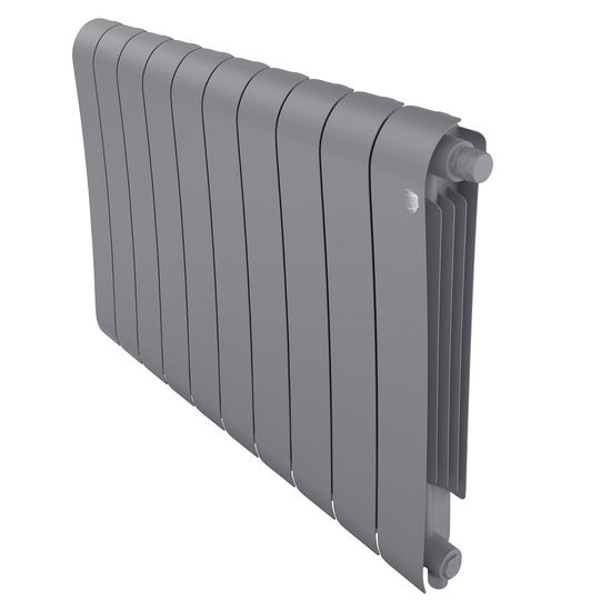 Радиатор Royal Thermo Infinity 500 Silver Satin VR80 - 10 секций нижнее подключение