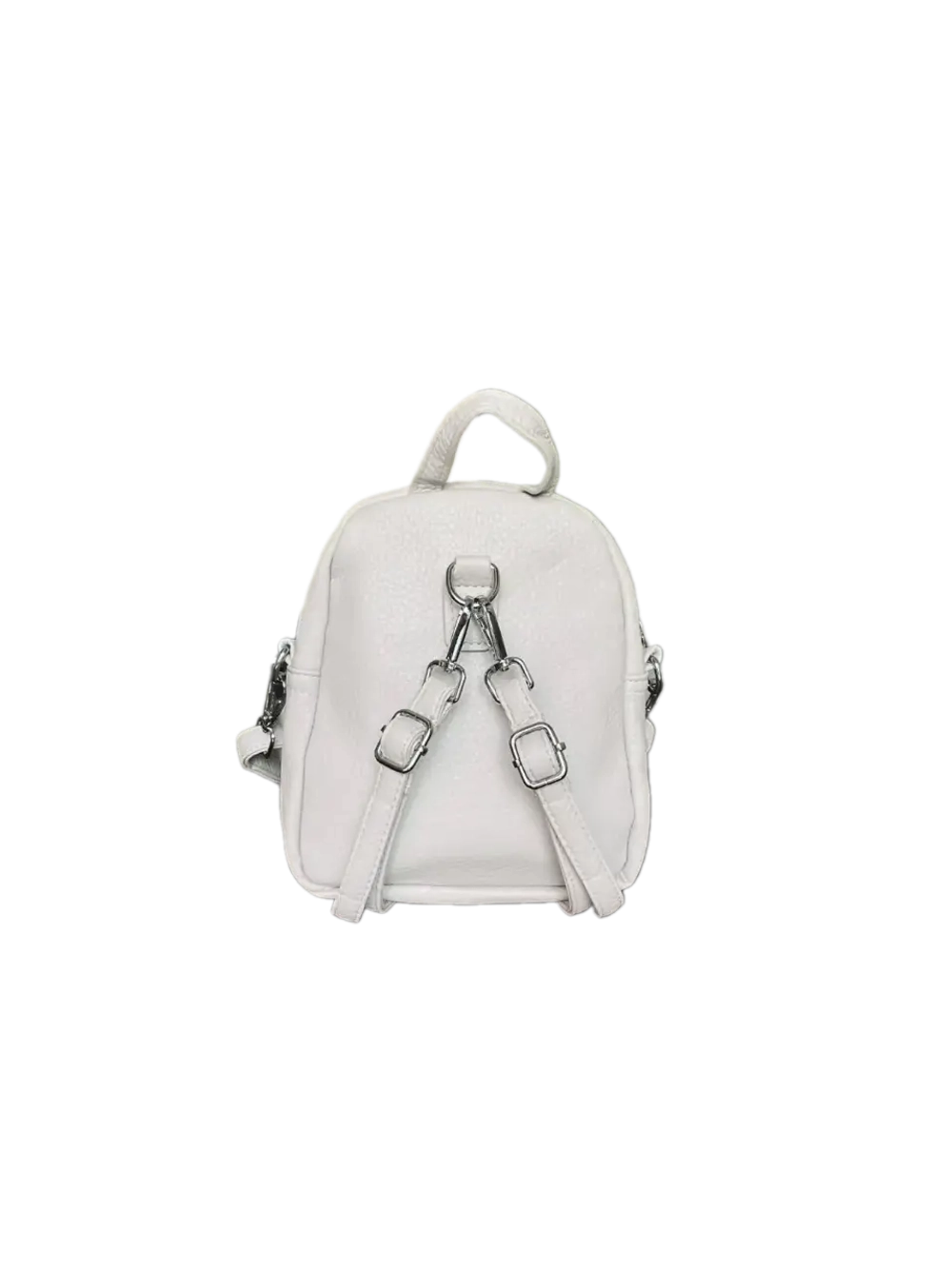 Сумка-рюкзак женская QOZA из экокожи, серая, 1,5 л