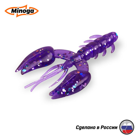 Силиконовая приманка "Minoga" JAGGER 3,0"(4шт) 75мм, 6гр, цвет 008