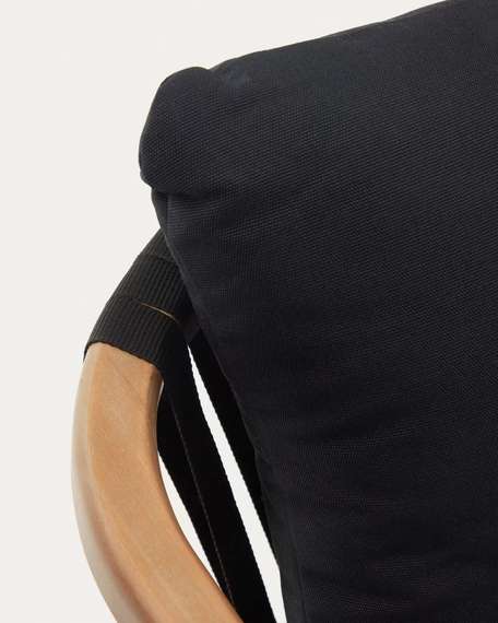 Стул Malaret, массив эвкалипта, черный