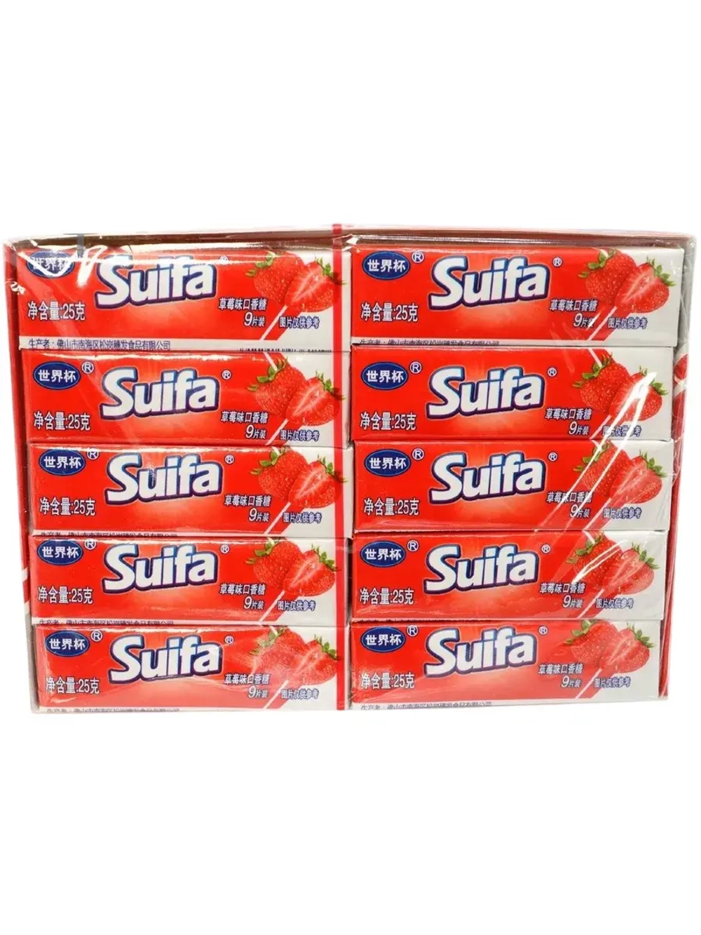 Жевательная резинка пластинки Клубника 25 г * 20 шт