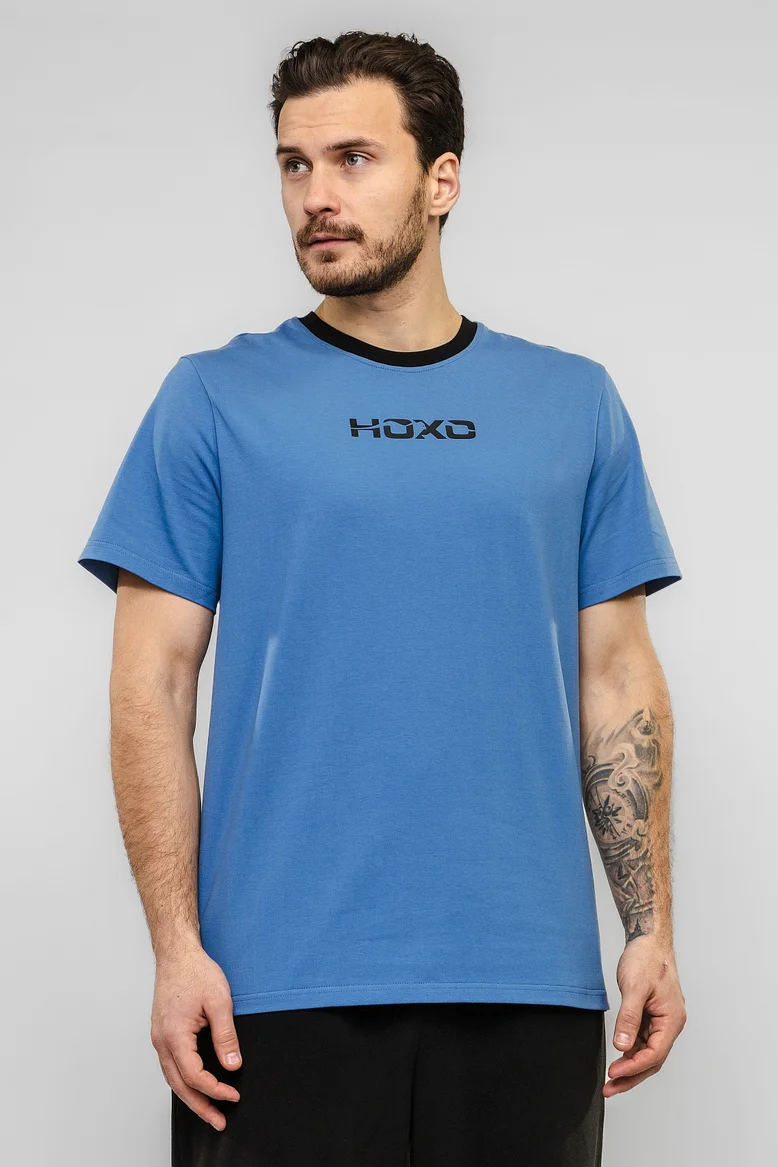 Футболка "НОХО" мужская, цвет "Полуночная синева"