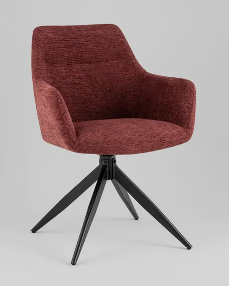 Крутящийся стул Kenton винно-красный