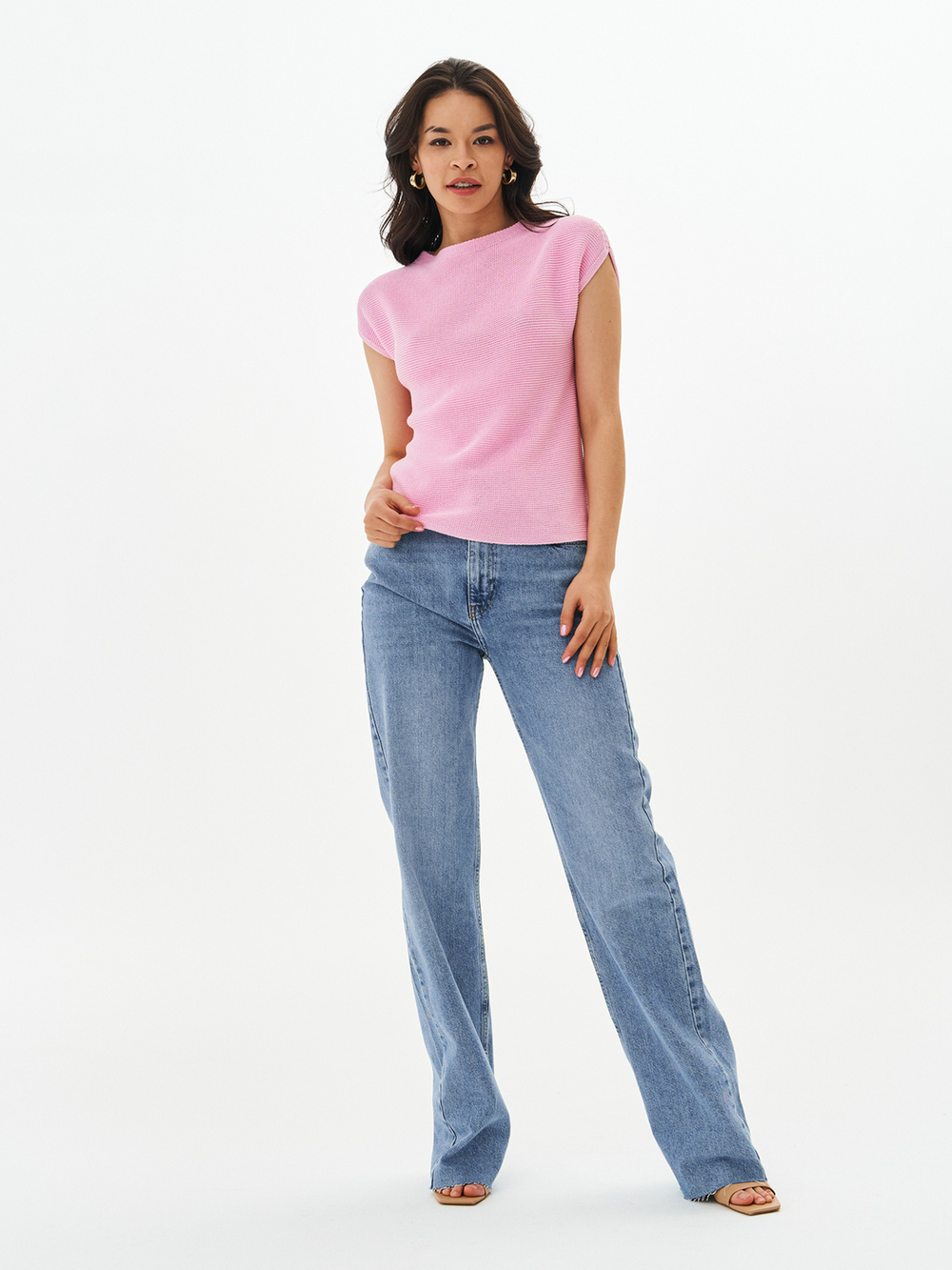 Джемпер "капля" розовый