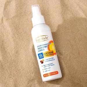 Молочко-спрей солнцезащитный для всех типов кожи SUN STYLE SPF-35 UV (A+B) водостойкое