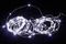 Светодиодная нить Роса 10 м., 100 холодных белых LED ламп, прозрачный провод, Winner (w.01.4T.100-)