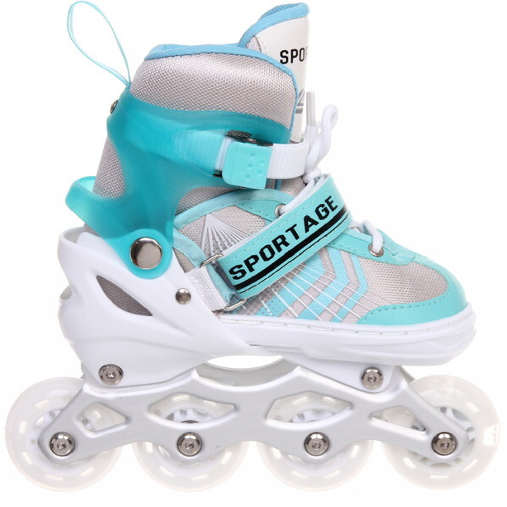 Коньки раздвижные, роликовые с ледовым блоком Sportage Flash R212 (pазмер 34-38)