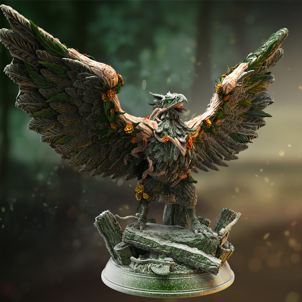 Грифон Феникс Птица монстр миниатюра для dnd, днд, pathfinder, фентези, Настольная игра, НРИ, Варгейм, РПГ