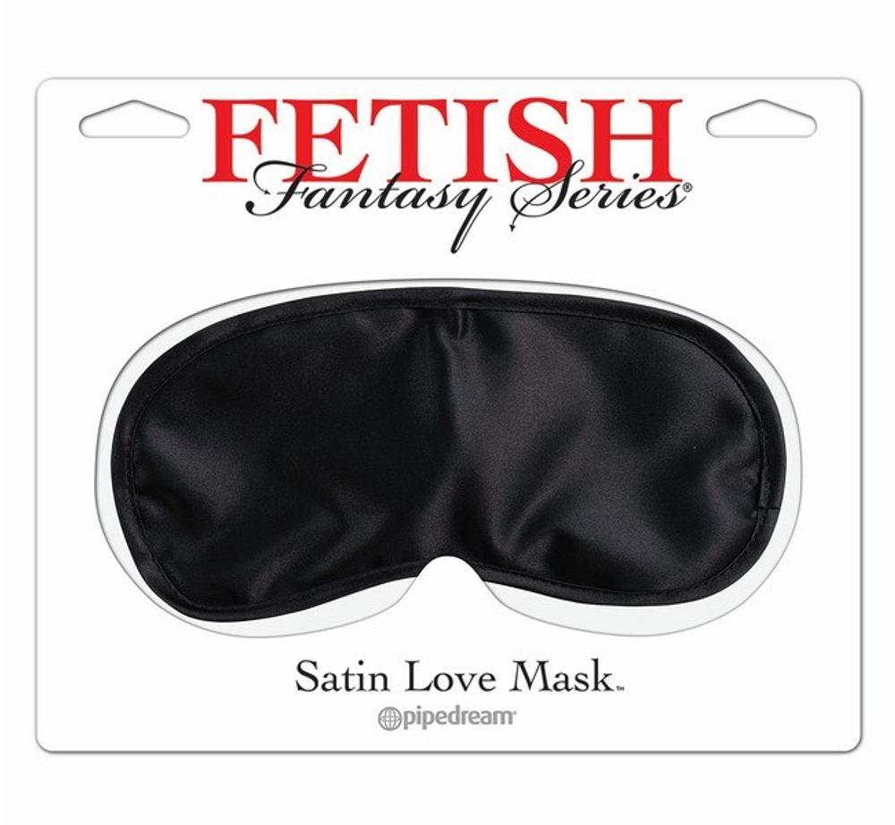 Маска на глаза из полиэстера Fetish Fantasy Series Satin Love Mask (Цвет: черный)