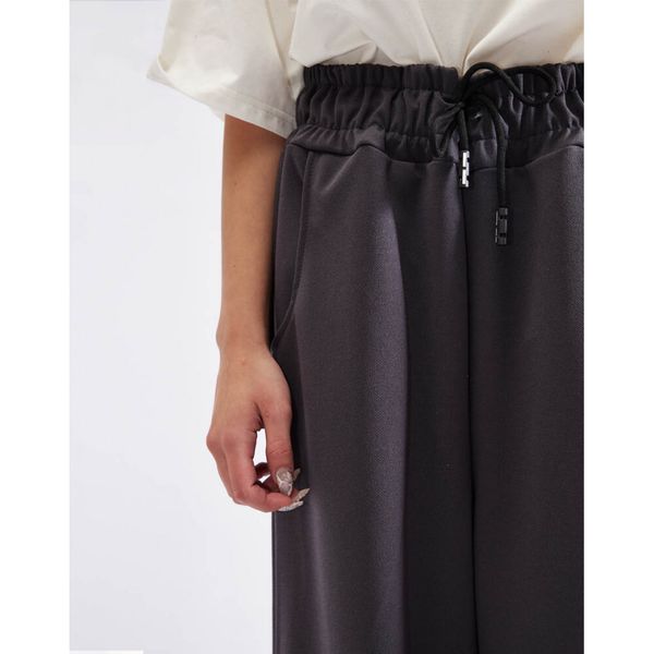 Брюки широкие серые - фото 6