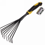 Грабельки веерные «Никель» 40см пластиковая ручка ДоброСад