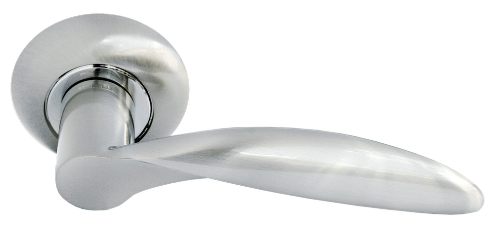 Дверные ручки Morelli "ПОРТАЛ" MH-07 SN Цвет - Белый никель