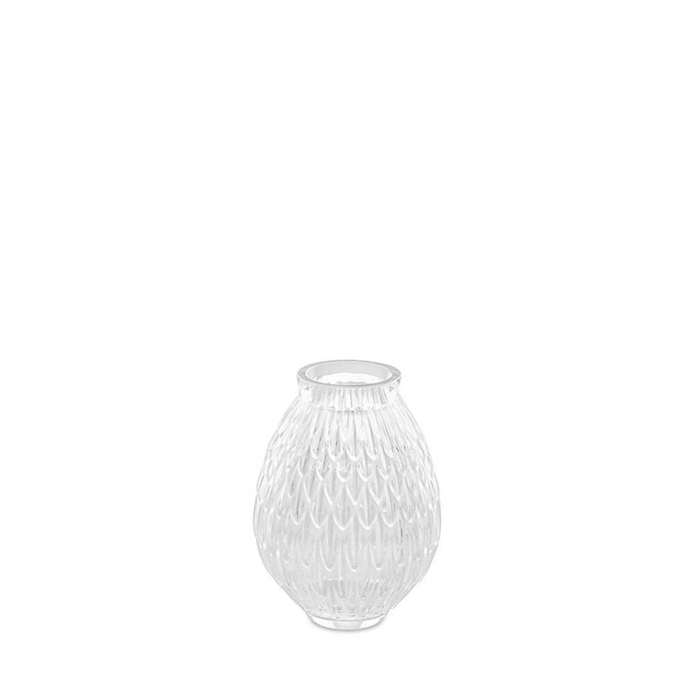 Ваза Lalique Plumes прозрачная, 14.7 см