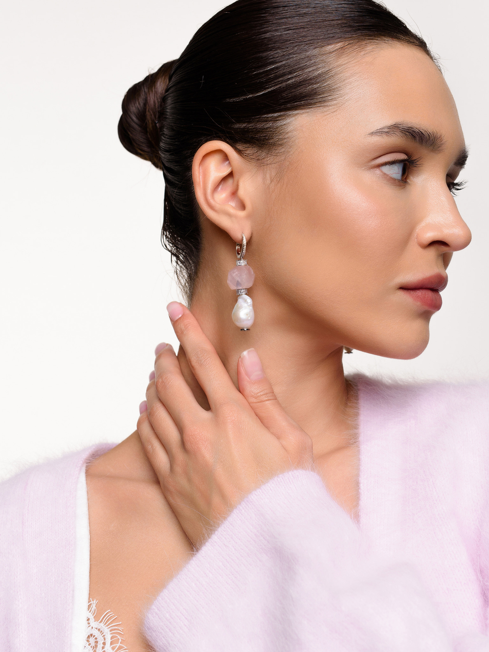 Серьги "Magic minerals" Silver