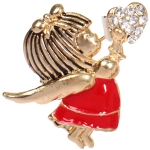 Брошь «Зимняя сказка - Ангелочек» 3,7*3м