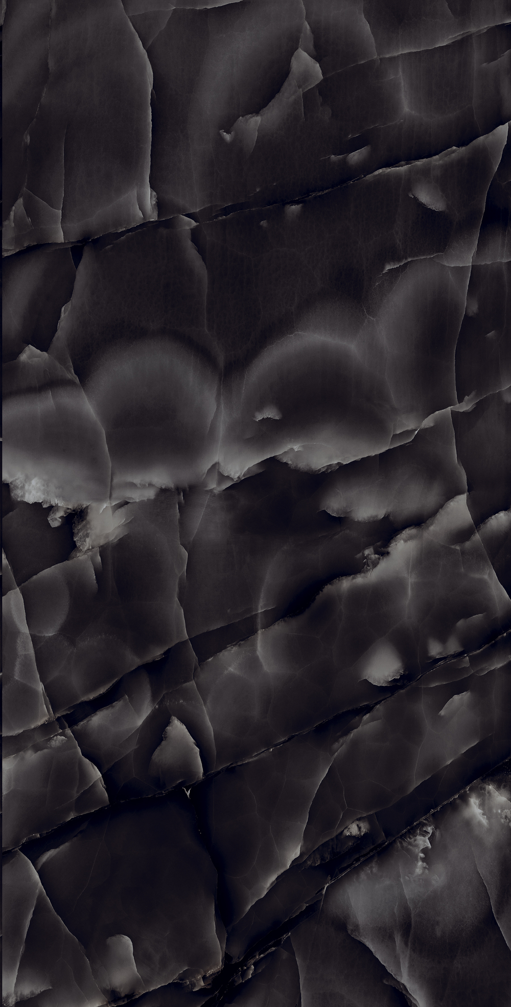 Керамогранит, Arcadia Ceramica, ONYX BLACK, 1200x600 мм, суперглянцевая