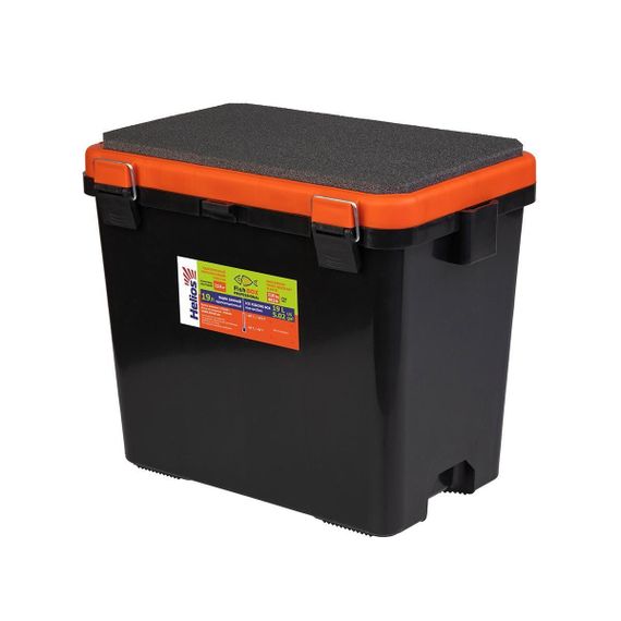 Ящик зимний Helios "FishBox" односекционный (19л) оранжевый