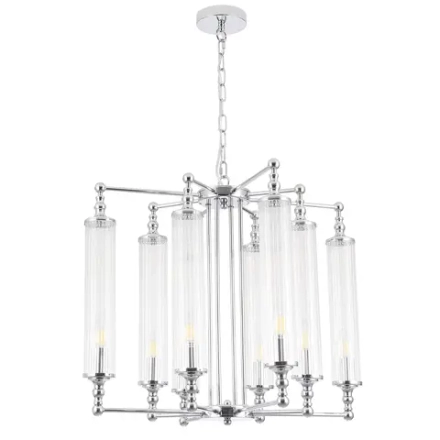Подвесная люстра Crystal Lux TOMAS SP8 D650 CHROME