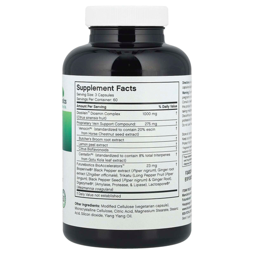 Futurebiotics, VeinFactors®, противоварикозный комплекс, 180 вегетарианских капсул